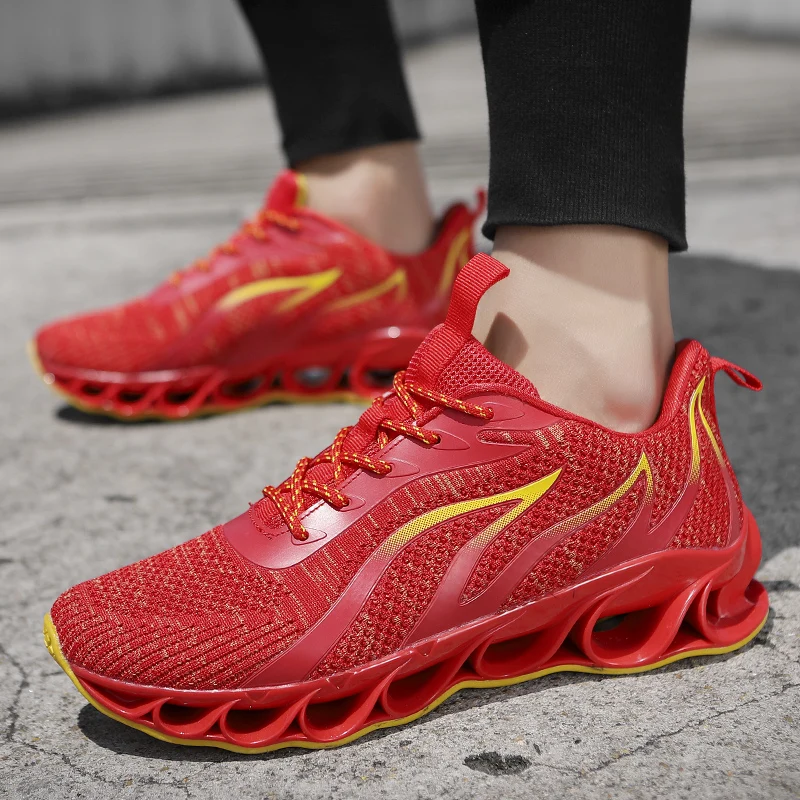 

Newbeads Men's Fashion Sneakers Running Sport Man Cushion Breathable Athletic Shoes Zapatillas Hombre 4 Colors Size Blade Shoes