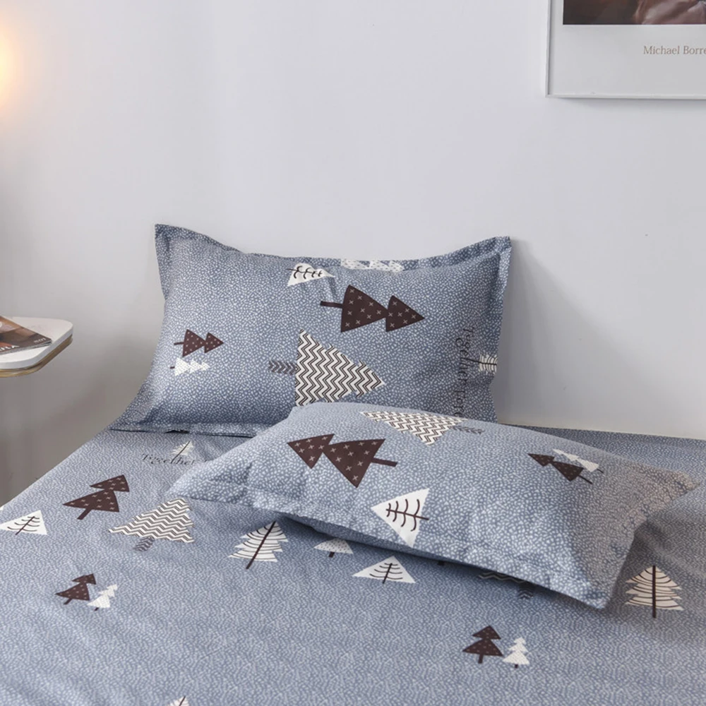 

48x74cm Geometric print Pillowcase Polyester Skin-friendly Breathable Pillows case on for Children's Student Adult Cushion cover