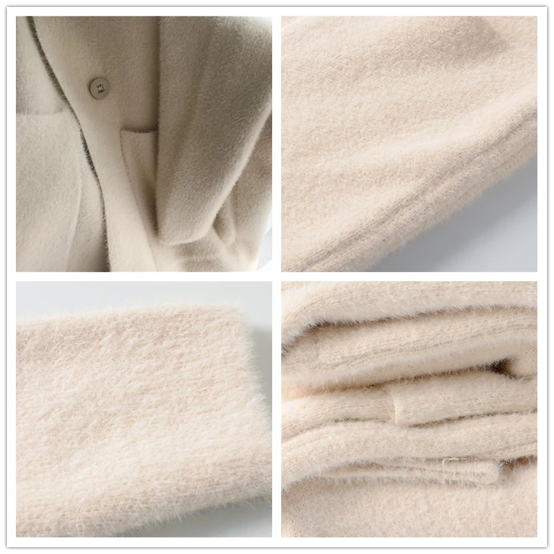 

Vintage Knitting Long Sleeve Jacket Coat Women Turn Down Collar Winter Women Tops Cardigans Women Warm Coat Casaco Feminino K417