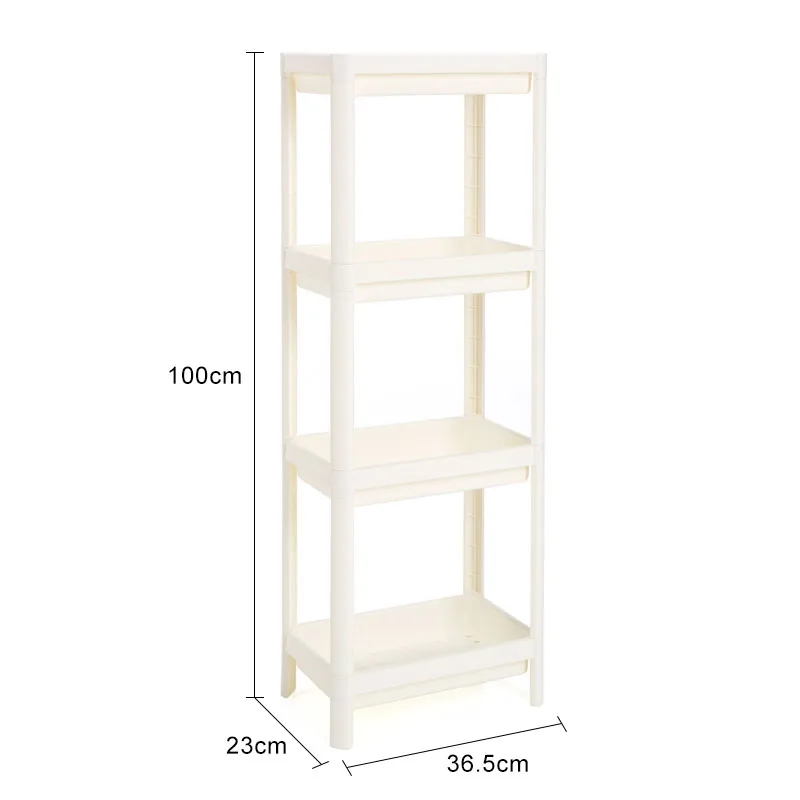 4 Layer White 2/3/4 слоя Gap Кухня стеллаж для хранения пластмассовый уголок отделочный держатель бытовой Ванная комната полка пол Экономия пространства Организатор стеллаж для выставки товаров - Цвет: 4 Layer White