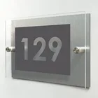 DIY Домашний номер, современный акриловый Домашний номер, уличный знак 20x14 см