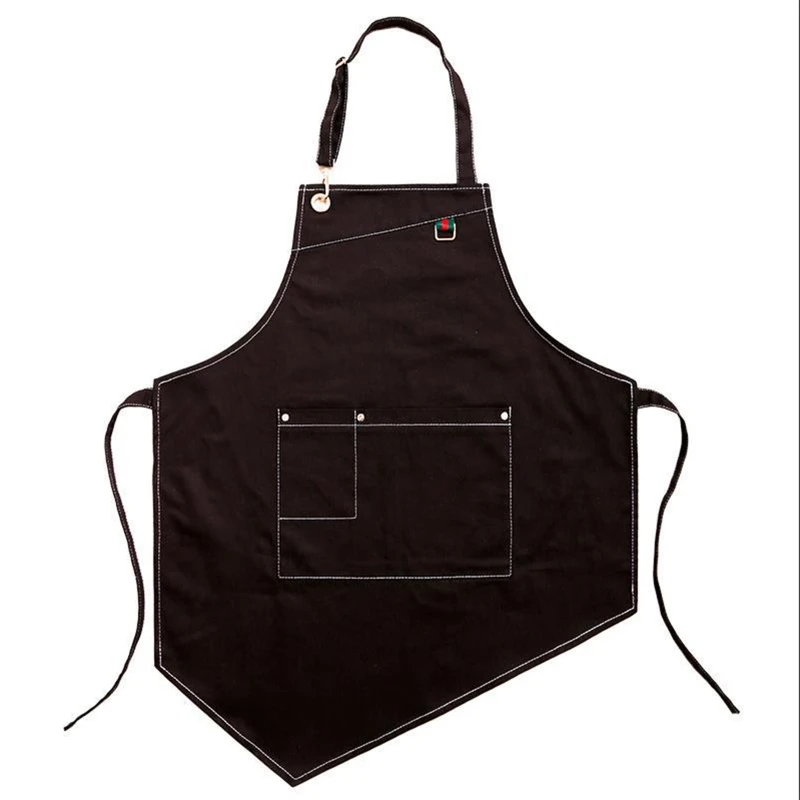 

Cowboy apron Korean tea shop coffee shop baking nails personality overalls 67JB