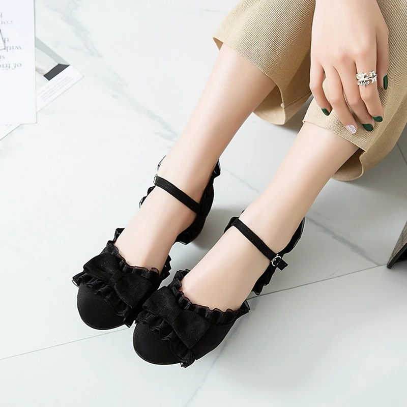 Женские туфли на низком каблуке для косплея|Туфли| |