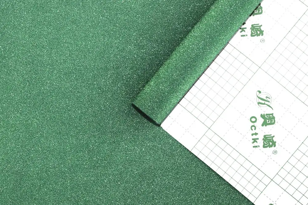 HaokHome зеленый блестящий глиттер обои виниловые блестящие самоклеющиеся дизайн