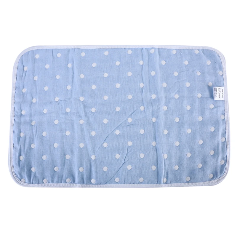 

2021 Infants Soft Cotton Gauze Pillow Cover Cartoon Pattern Newborn Baby Breathable Sleeping Pillow Towel 5 Colors
