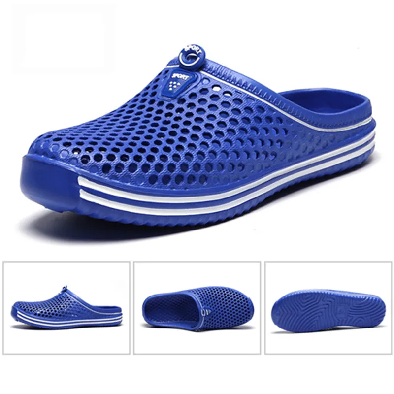 

2021 Fashion Men Women Garden Convenience Bathroom Slippers Unisex Slippers Cutout Clogs Shoes Non-slip Beach Sandals