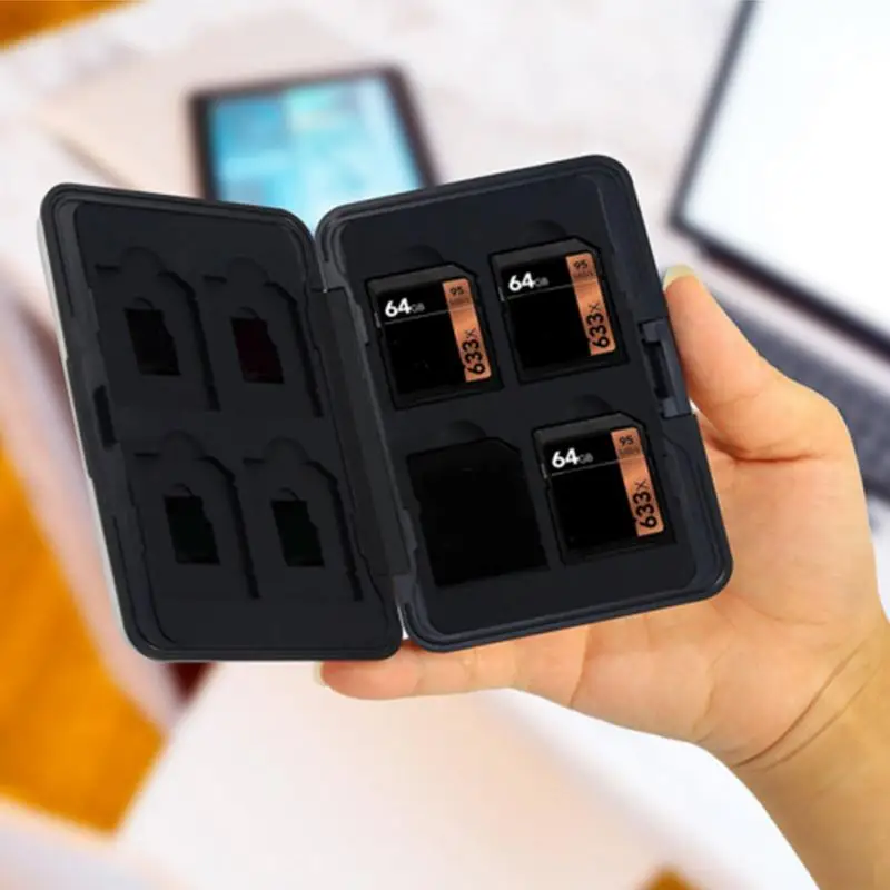 Портативный чехол для хранения водонепроницаемая TF карта памяти с 8 слотами
