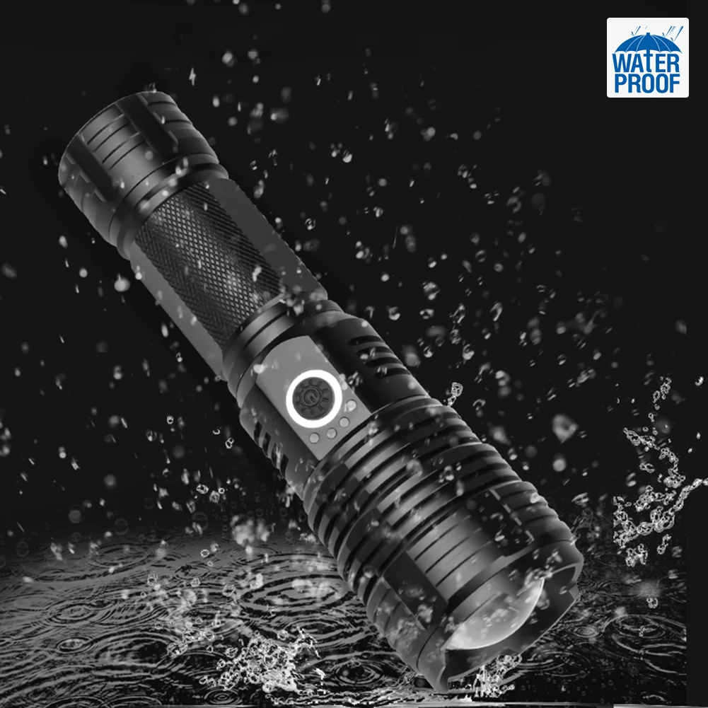 XHP70 Zoom Flash светильник USB перезаряжаемый портативный оконный выключатель лампа