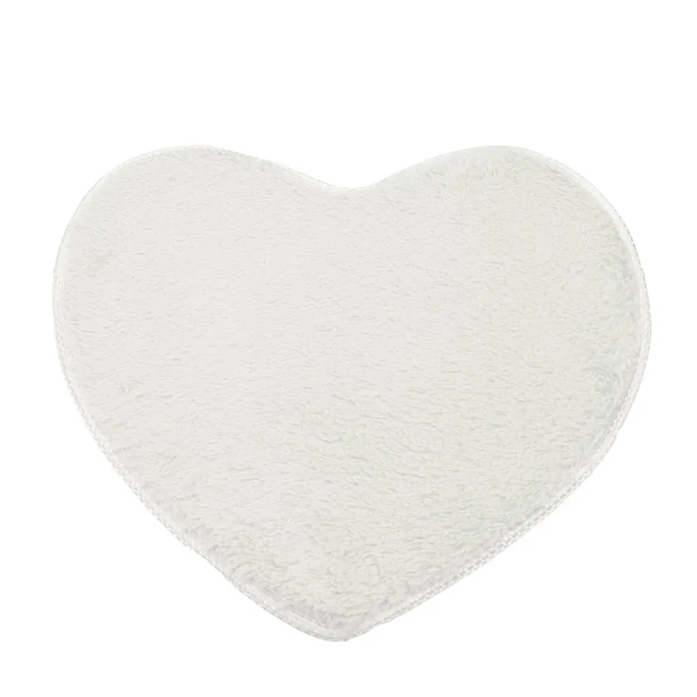 Напольный коврик 30*40*0 5 см товары для дома ковер 7 цветов полиэстер в форме сердца