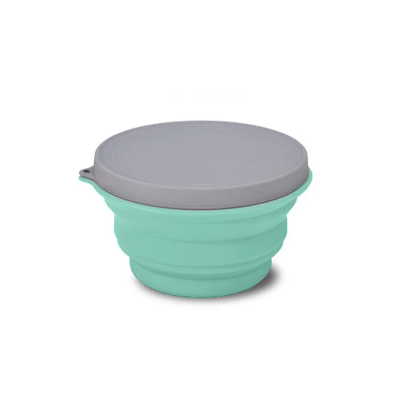 Яркие цвета креативная и удобная силиконовая телескопическая складная чаша для