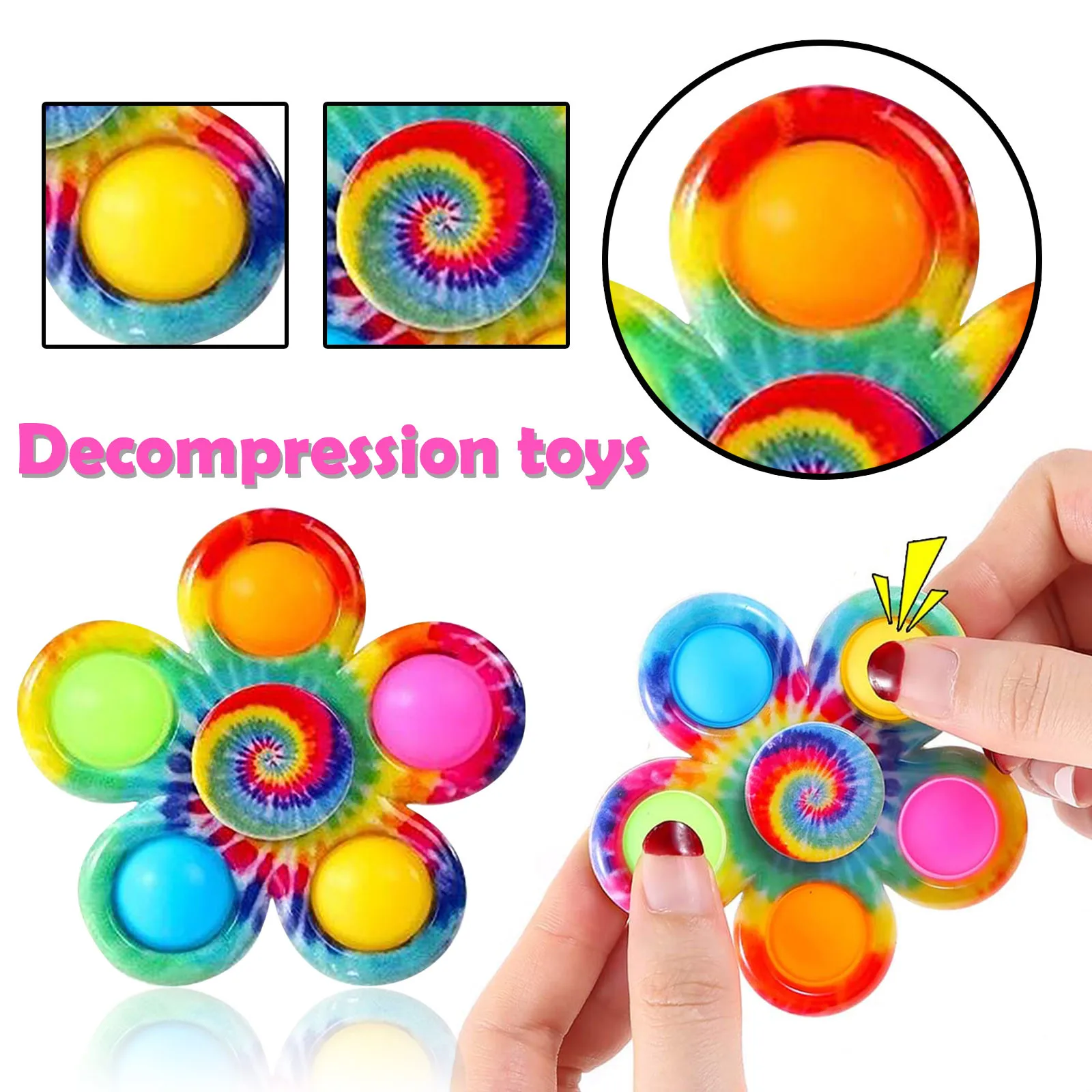 

Graffiti Fidget Toys Antistress Simple Dimple Toy Fidget Spinner Pressure Reliever Board Controller Educational Toy Anti Stress
