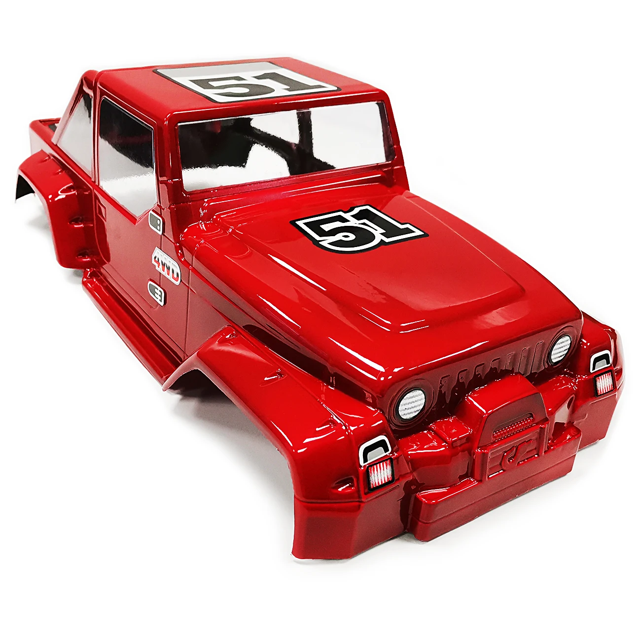 1/10 Jeep Yj Масштаб монстр грузовик кузов или гусеничный ПВХ пластик 10 62 дюймов/270 мм
