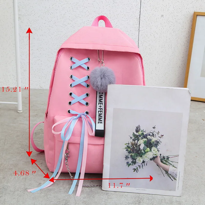 Обувь для девочек цепи рюкзак женский парусиновый 5 шт./компл. Для женщин