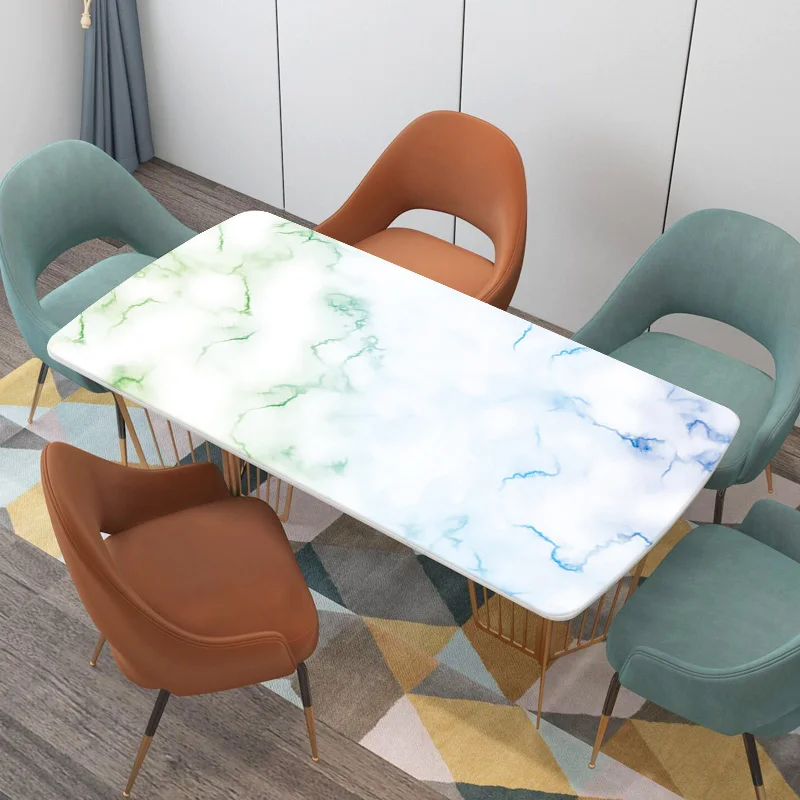 Мраморный коврик для стола мягкая стеклянная настенная скатерть подстилка