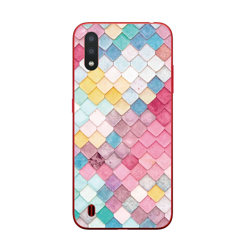 Case for Samsung M01 Cover TPU Phone Silicone Fundas Galaxy Bumper M 01 M015 SM-M015F Cartoon Coqa | Мобильные телефоны и