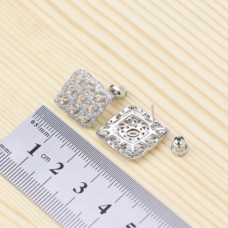 Ювелирные наборы для женщин из стерлингового серебра 925 пробы подвеска ожерелье