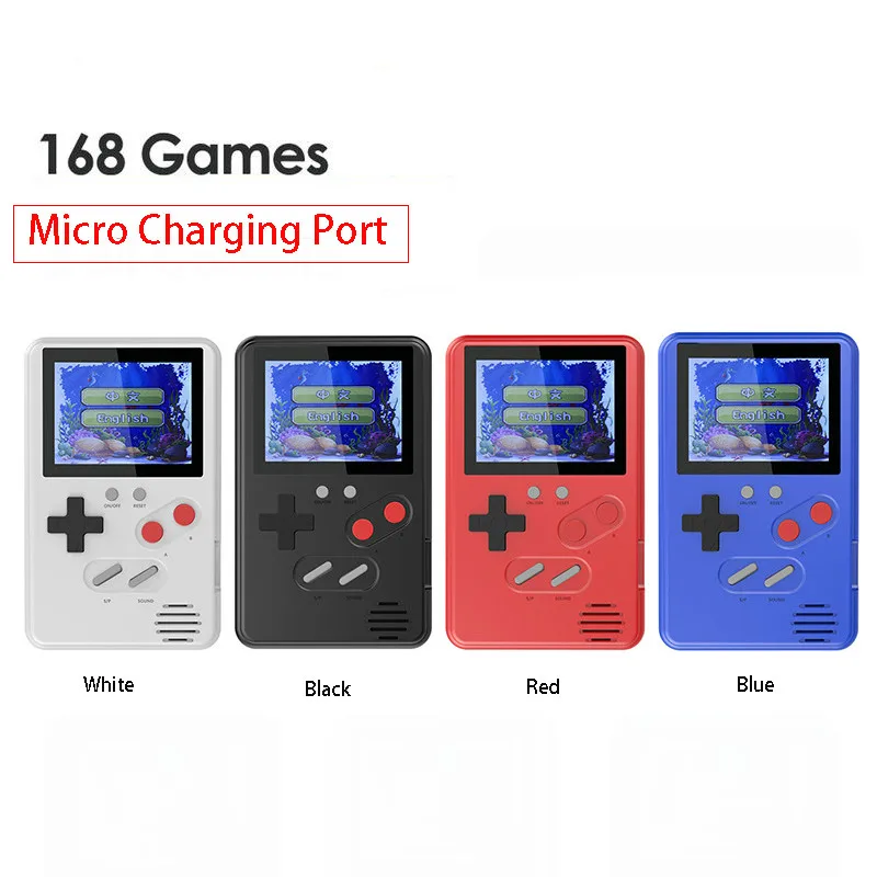 Портативная мини игровая консоль в стиле ретро 2 4 дюйма HD ЖК экран цветной