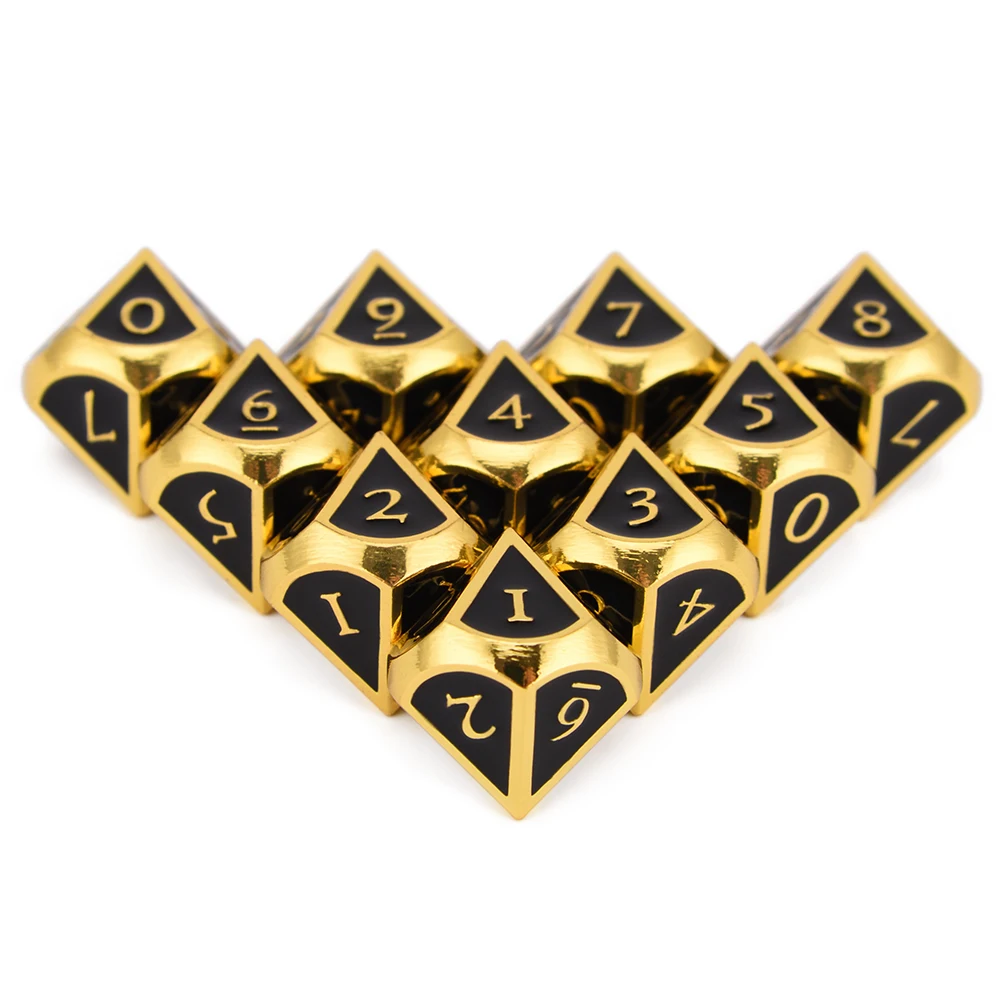 Набор металлических игральных костей D10 для настольной игры Мир темноты вампира