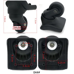 1 пара, сменные колёса для багажа