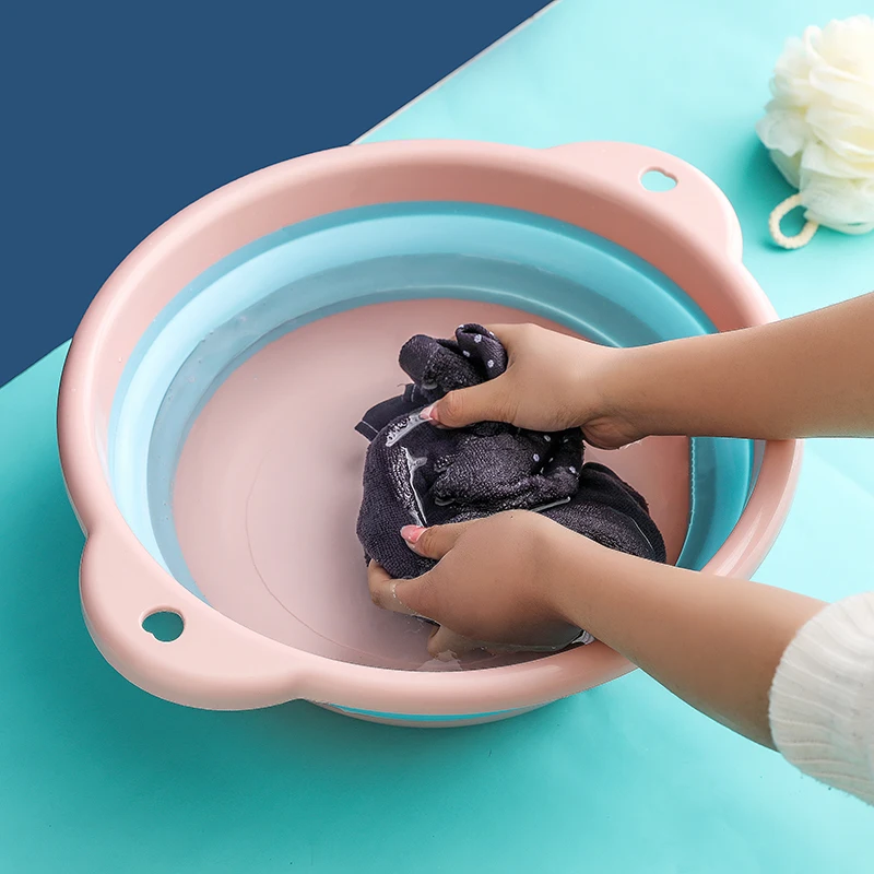 Бытовой большой складной умывальник Пластик Портативный сжатия Путешествия