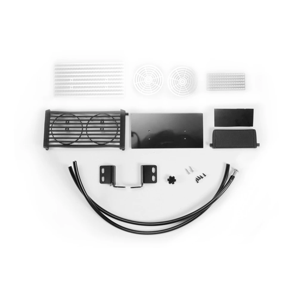 Охлаждающая коробка для резервуара воды бак радиатора Traxxas TRX4 JEEP Corvette V8 Engine LS3 RC