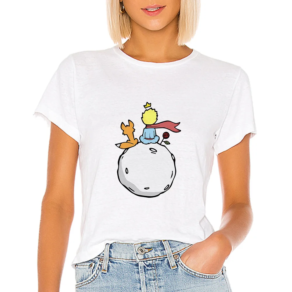 

Young Prince Versatile Fashion T-shirts Women's shirt Spring Summer T shirt Retro Beautiful Pretty ropa mujer Harajuku Tshirt