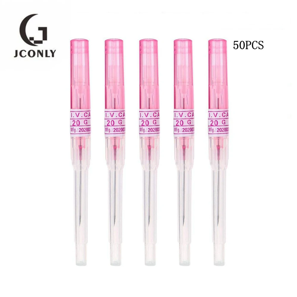 Катетер для пирсинга 50 шт в наборе Ухо Нос пункционная игла Характеристическая