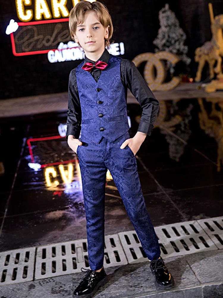 YuanLu 3 предмета детские костюмы для мальчиков официальная одежда малышей вечерние
