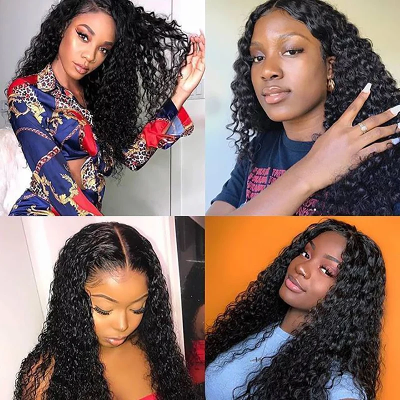 HD Transparent Lace Wig 13*6 13*1 T Part Kinky Curly Front Human Hair With Baby Brazilian Remy | Шиньоны и парики