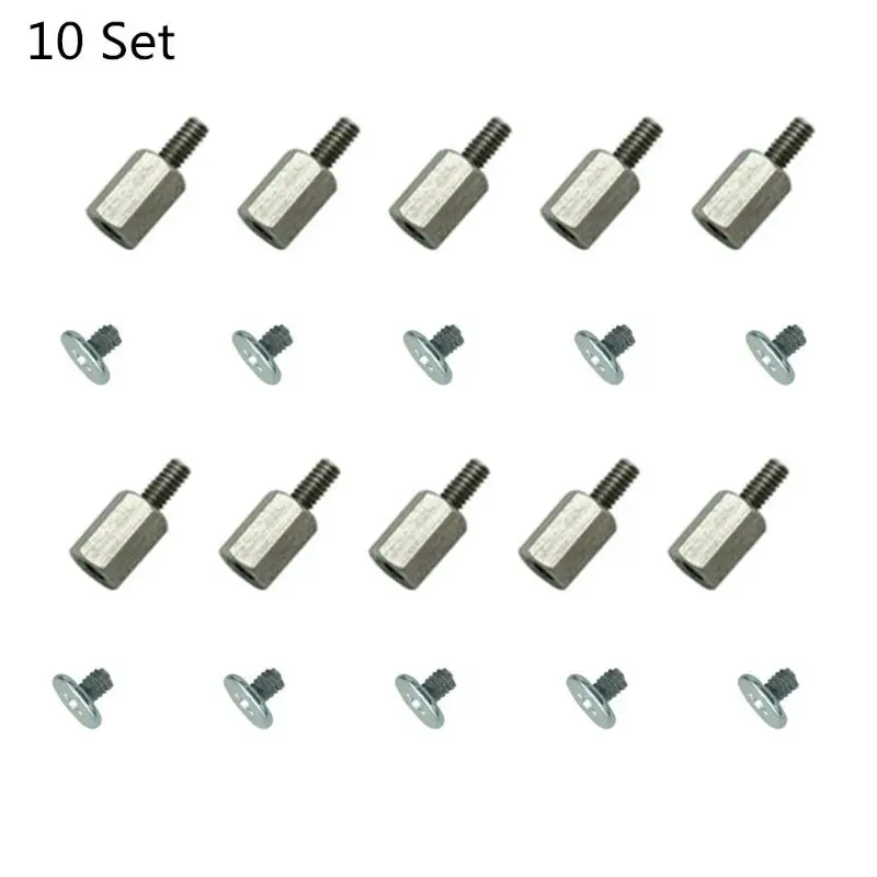

10 Set Hand Tool Mounting Kits Stand Off Screw Hex Nut For MSI PC Laptop M.2 SSD Motherboard