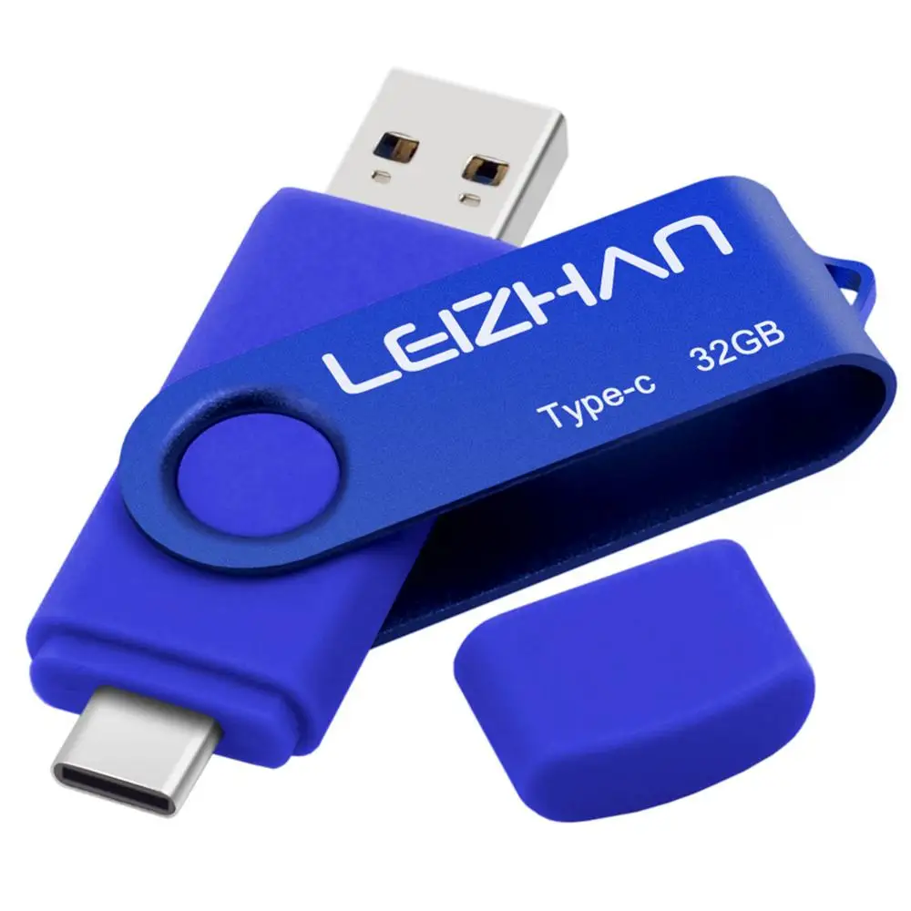 LEIZHAN Type C OTG телефон 256 ГБ 128 64 32 16 ГБ|USB флэш-накопители| |