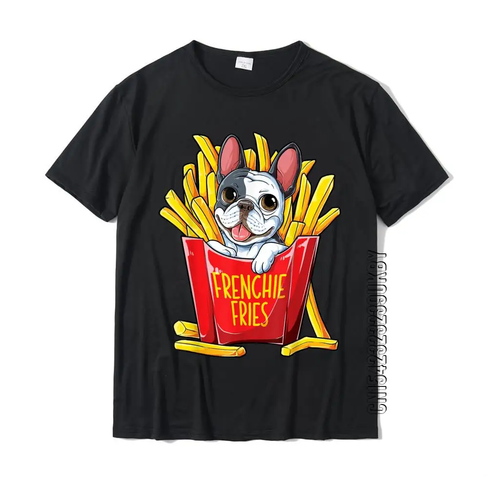 

Frenchie Fries French Bulldog T Shirt Men Women Funny Gifts T-Shirt Male Faddish Cosie Tops Shirts Cotton Top T-Shirts