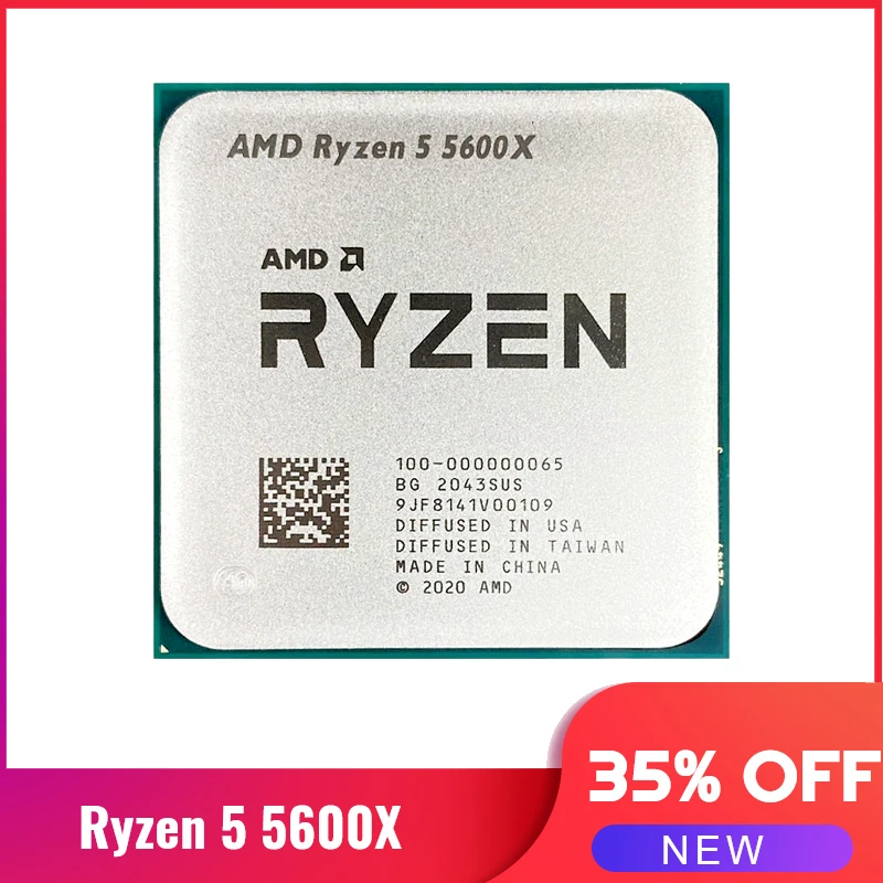 Процессор AMD Ryzen 5 5600X R5 3 7 ГГц шестиядерный двенадцатипоточный процессор 7NM 65 Вт L3 =