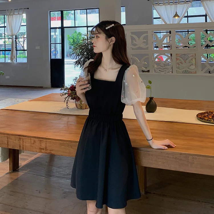 Корейская версия летняя женская одежда новинка 2020 платье большого размера и