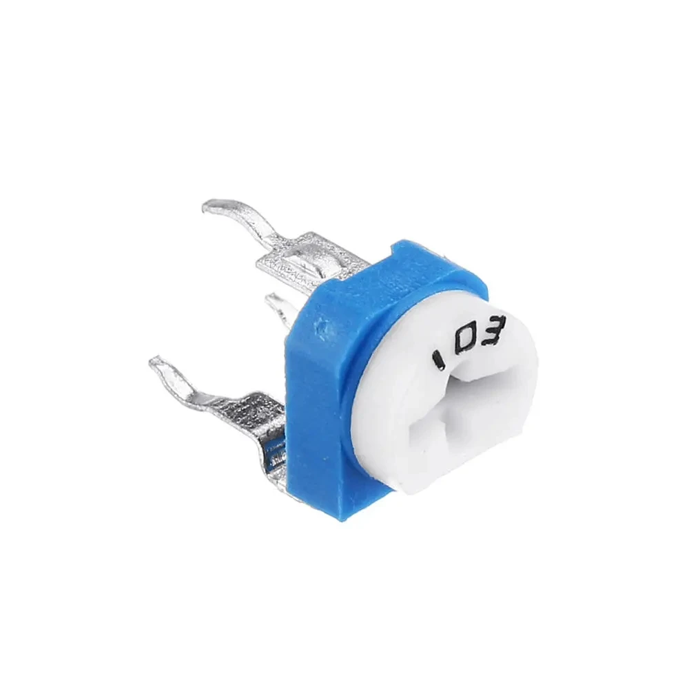 50pcs RM065 100 200 500 1K 2K 5K 10K 20K 50K 100K 200K 500K 1M ohm Horizontal Pot Variable Cermet Potentiometer Trimmer Resistor - купить по