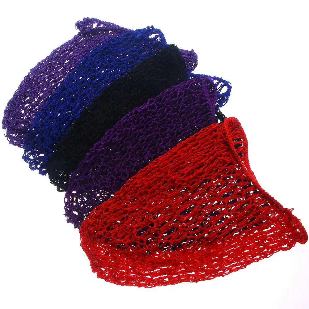 Женская мягкая пряжа из вискозы Snood вязаная крючком сетка для волос лидер продаж