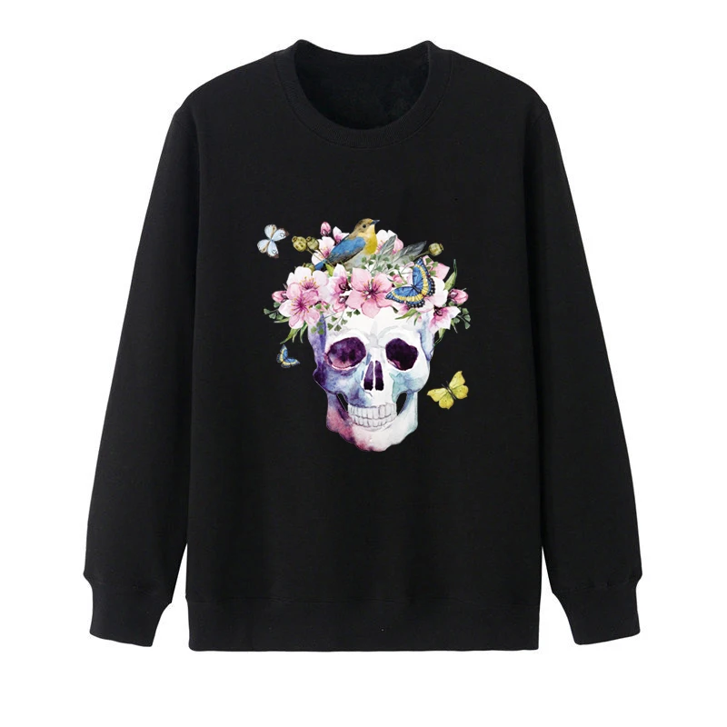 Flower Skulls Patches Diy Thermal Transfer Stripe A-Level Washable Garment Stickers Child Boy Girl T-Shirt Patch | Дом и сад