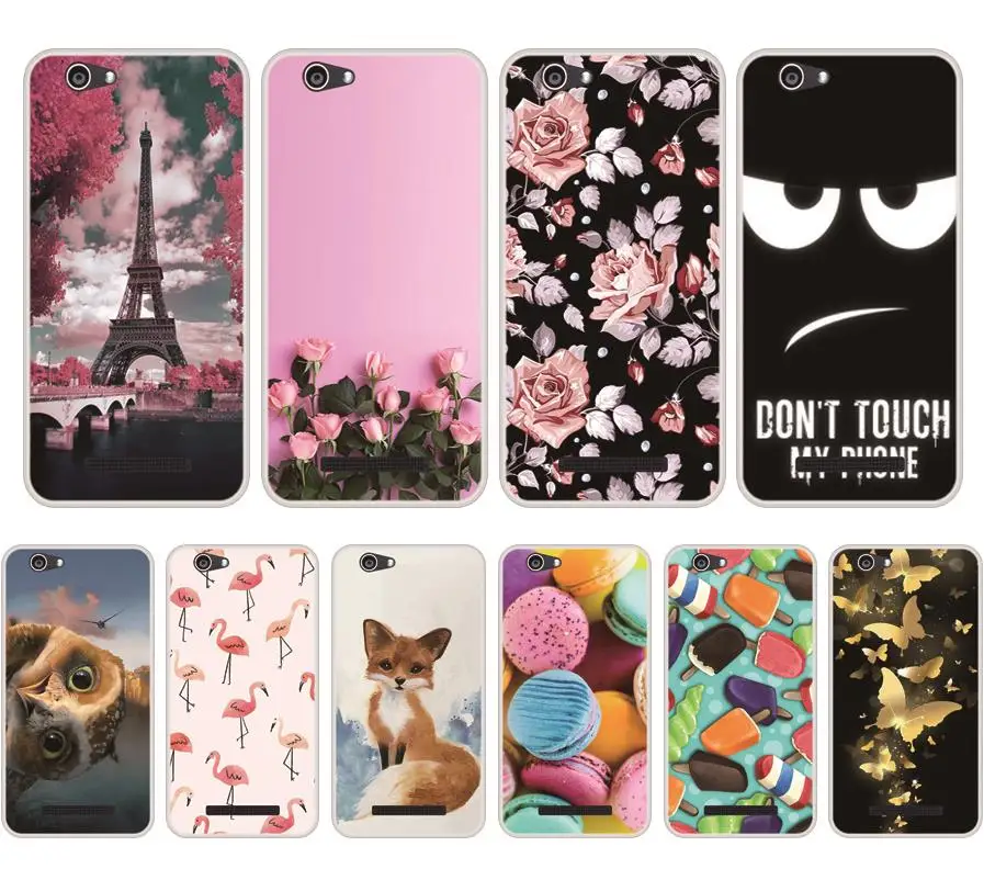 Чехол для Wileyfox Spark мягкий силиконовый чехол из ТПУ с шикарным рисунком в наличии |