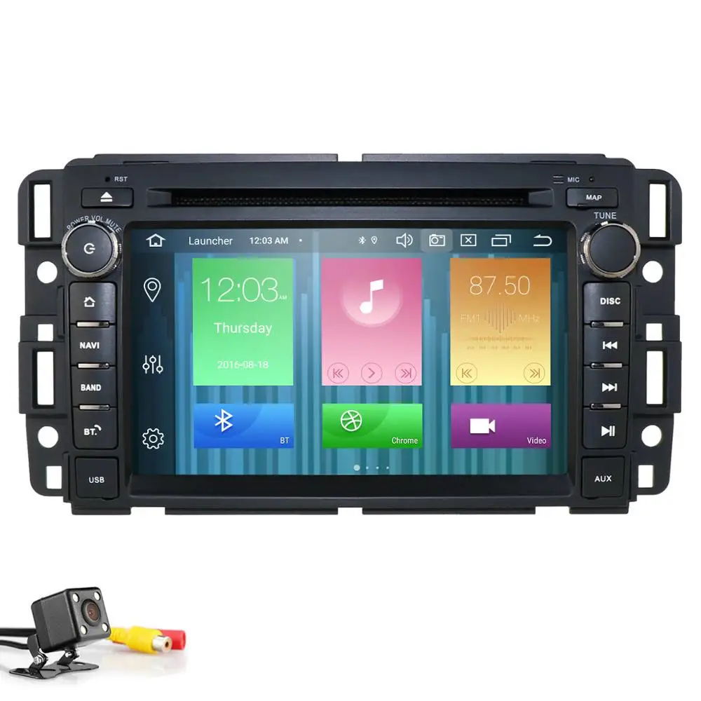 Camera4 Android 9,0 автомобильный dvd-плеер радио для GMC Chevrolet Chevy Yukon Tahoe Sierra Acadia Suburban DSP ips PX5 4G ram 64G rom USB wifi - Цвет: Camera4