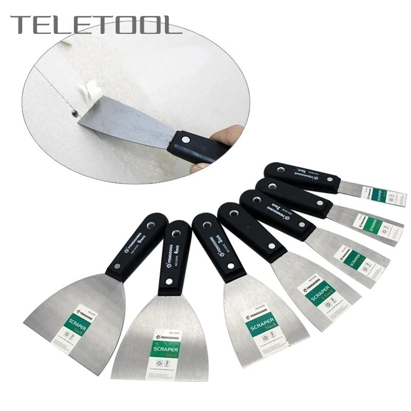 

4/7PCS Putty Knives Set With Bag Scraper Blade Scraper Shovel Carbon Steel Plastic Handle Wall Plastering Knife Hand Tool