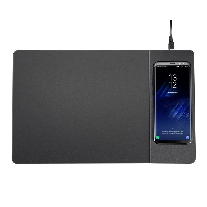 Wireless Charging Mouse Pad QI Desktop Charger for Samsung iPhone | Компьютеры и офис