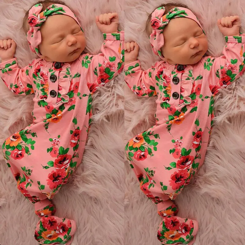 Спальные мешки для новорожденных принцесс цветочная ткань одеяло пеленания с