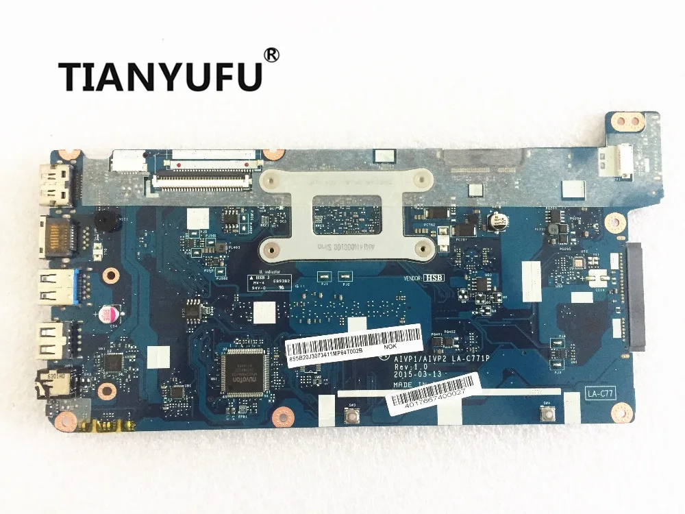 Новая материнская плата для lenovo 100-14IBY AIVP1/AIVP2 LA-C771P с процессором N2940(для процессора intel) Материнская плата для ноутбука протестирована на