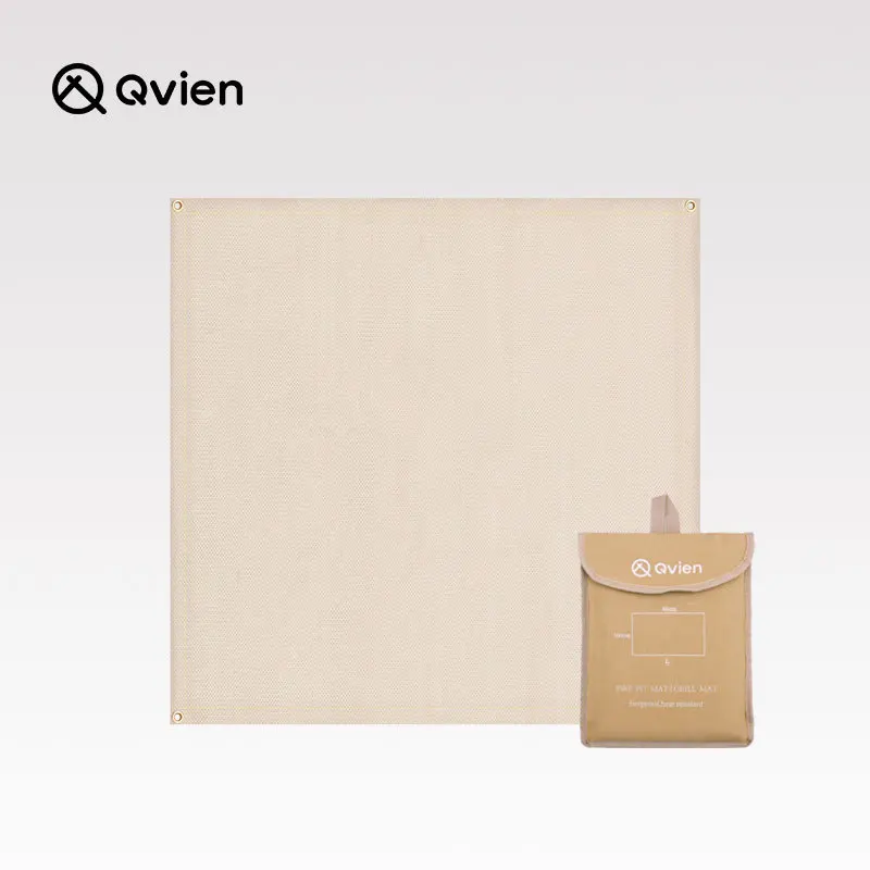 

Qvien Camping Glassfiber Fireproof Cloth Flame Retardant Barbecue Heat Insulation Mat High Temperature Picnic BBQ Pad