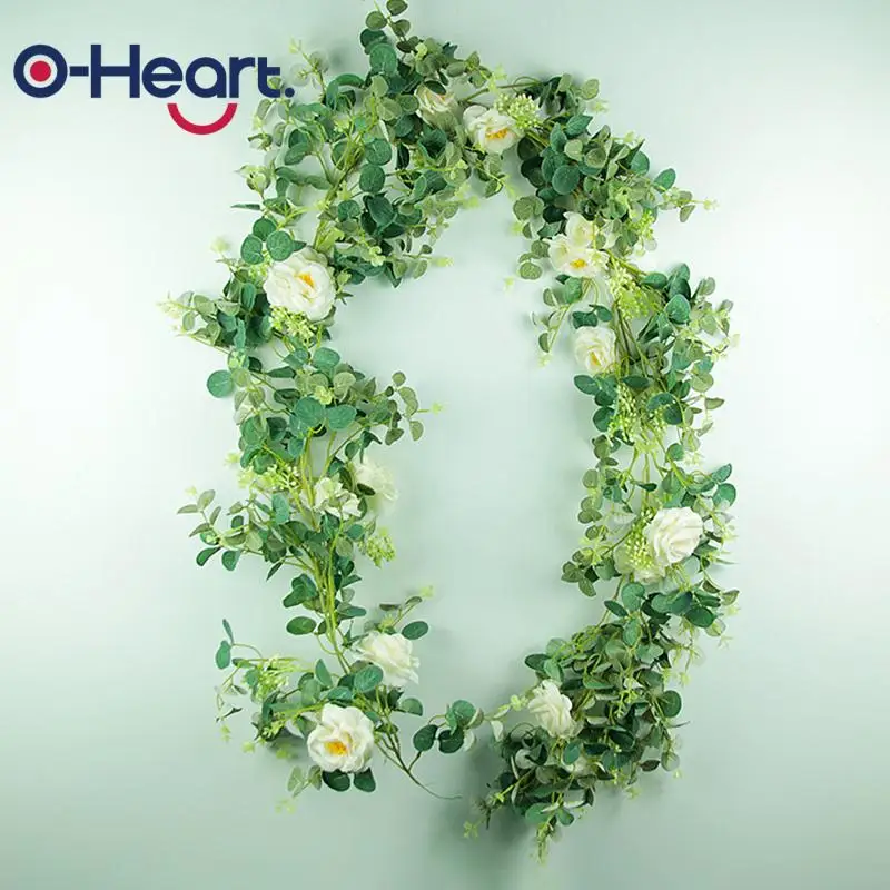 Деревенский свадебный Декор Сделай Сам искусственный маленький эвкалипт роза