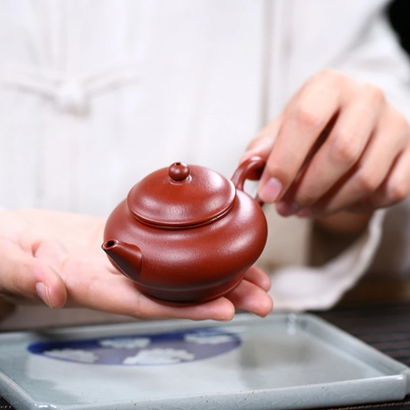 

Small Capacity Yixing Teapot Mud Dahongpao Masters Handmade Kung Fu Kettle Creative Teaware Send Gift Box