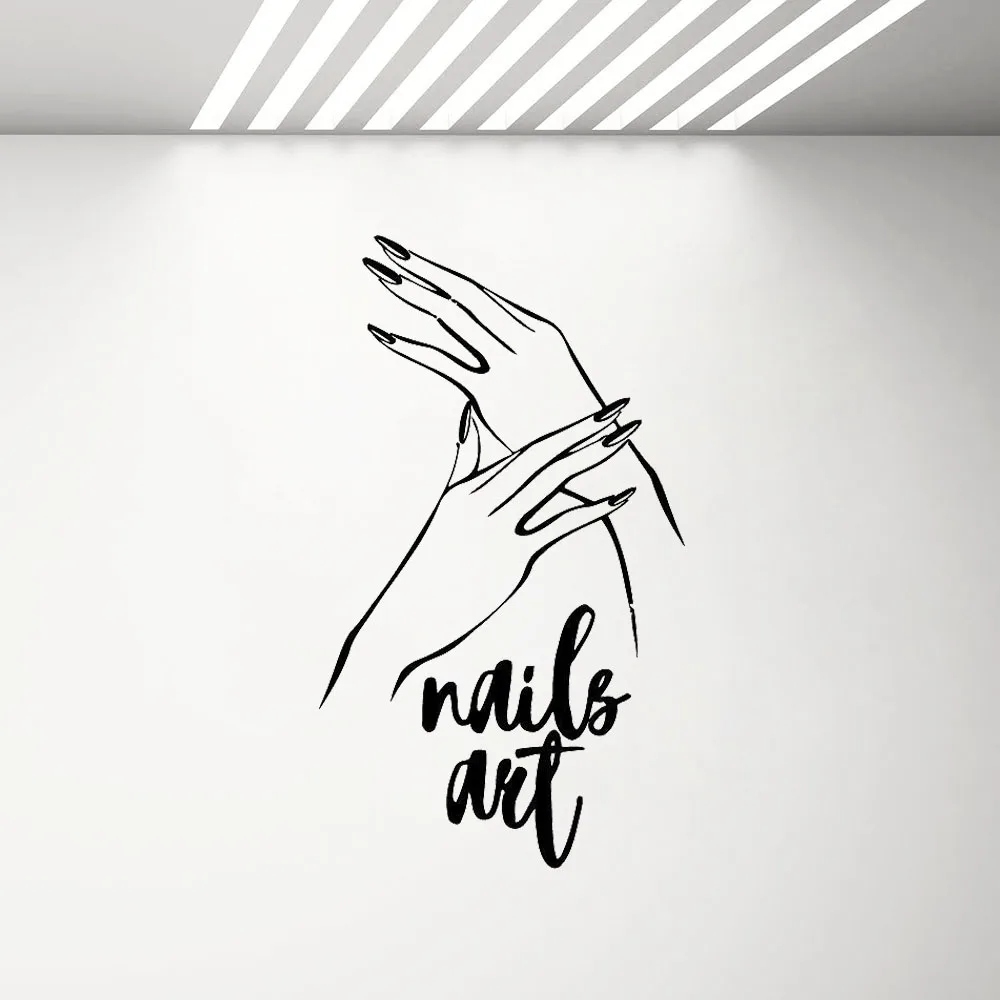 Виниловые наклейки на стену с изящными пальцами и красивыми руками домашний