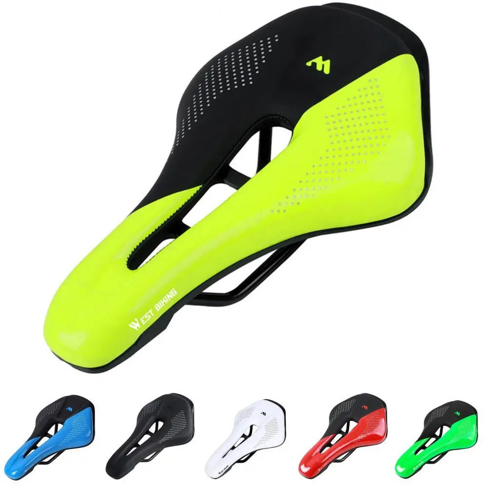 

Seat Cushion Breathable Soft Saddle Comfy Hollow Bicycle Saddle for Cycling Seat Saddle Bicycle Cushion Hollow Bike Saddle Soft