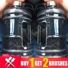 Бутылка для воды, 2,2 л, для фитнеса, тренировок, кемпинга, бега, спорта на открытом воздухе, тренажерного зала, половина галлона, большая емкость, посуда для напитков