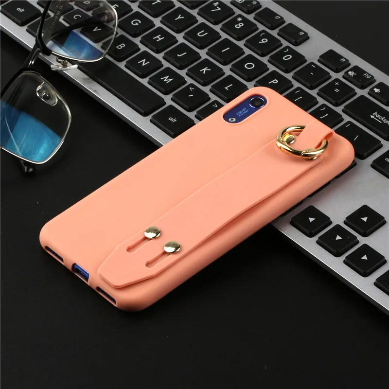 Чехол с ремешком на запястье для телефона Xiaomi Redmi 7 7A Note чехол 9 SE A3 lite K20 CC9E CC9